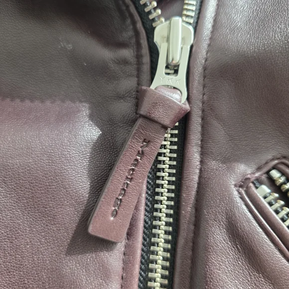 Mackage Rich Maroon Leather Jacket - Picture 3 of 11